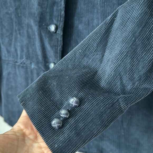 Vintage Corduroy Blazer Country Craft Size 9/10 Navy Blue - Picture 4 of 8
